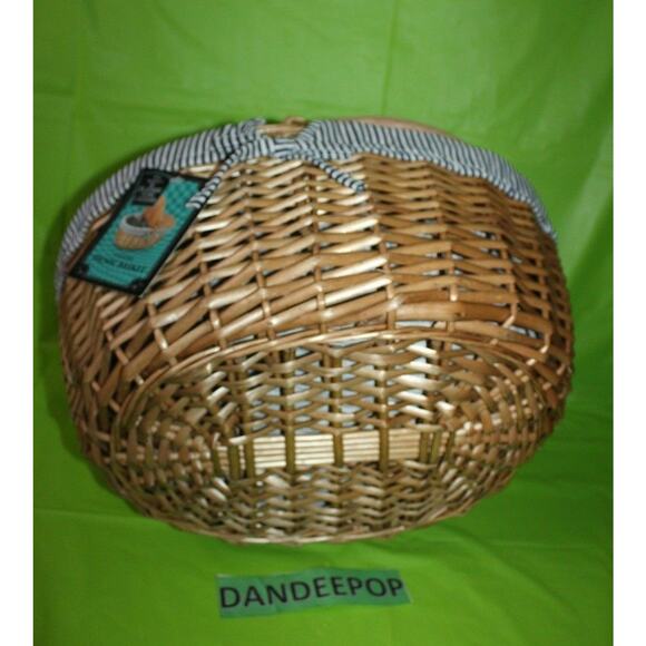 The Nightmare Before Christmas Picnic Time Wooden Wicker Basket Eternally Yours - Picture 7 of 7